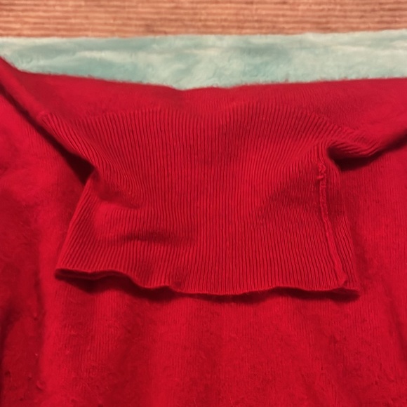 100% Cashmere Sweater-Red - Picture 3 of 5